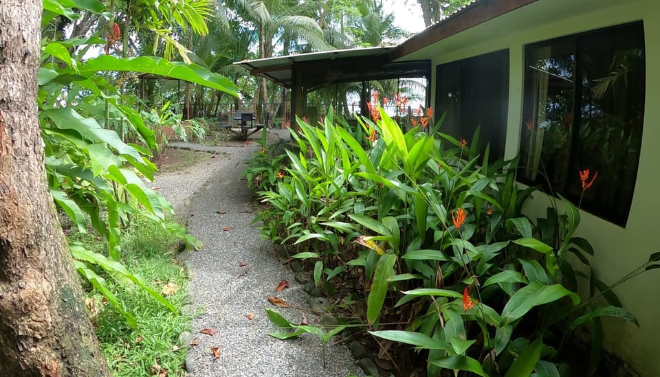 Your private garden entrance.....the ocean IS LESS THAN 20 STEPS AWAY