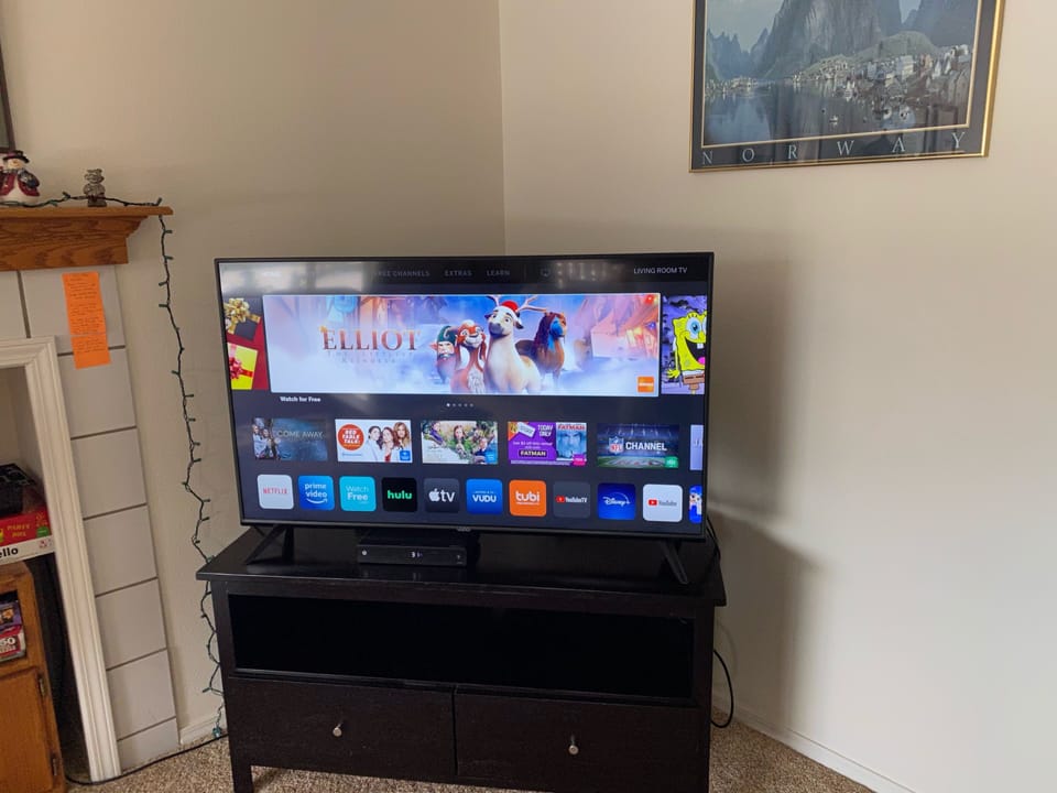 Vizio Smart TV in living room 