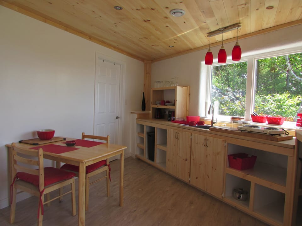 Bright and sunny functional galley kitchen