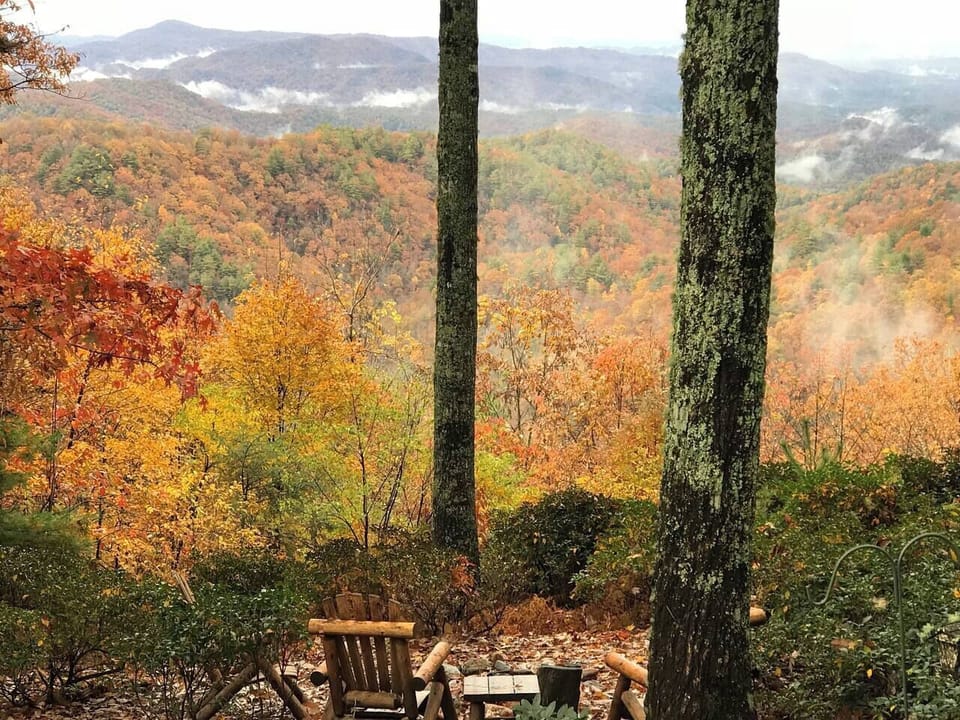 Fall Colors and views from the fire pit