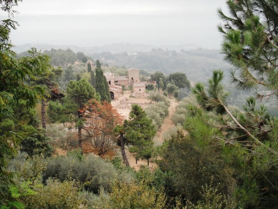 View from the street just a few steps up from the Casina as you walk downtown