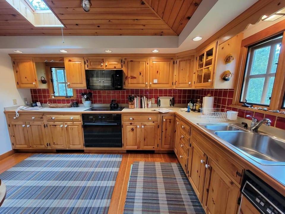 bright cheerful well-equipped kitchen