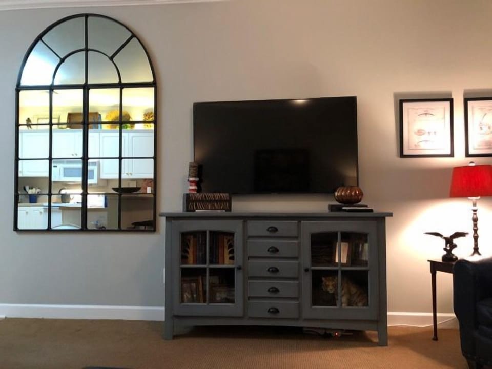 Den wall view. All new furnishings.