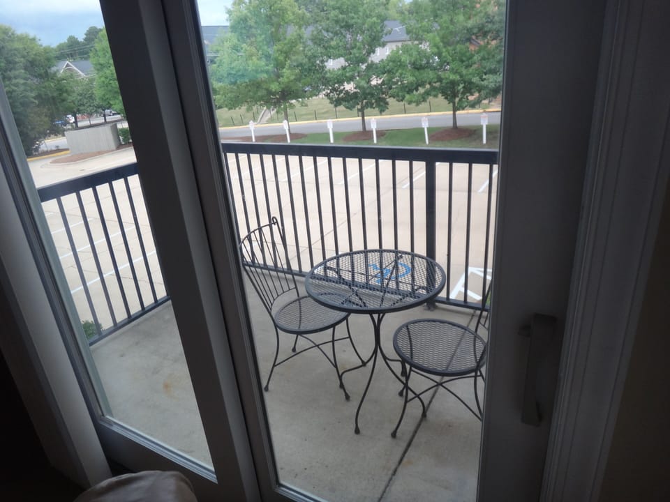 Balcony outside den. Now with new grill!