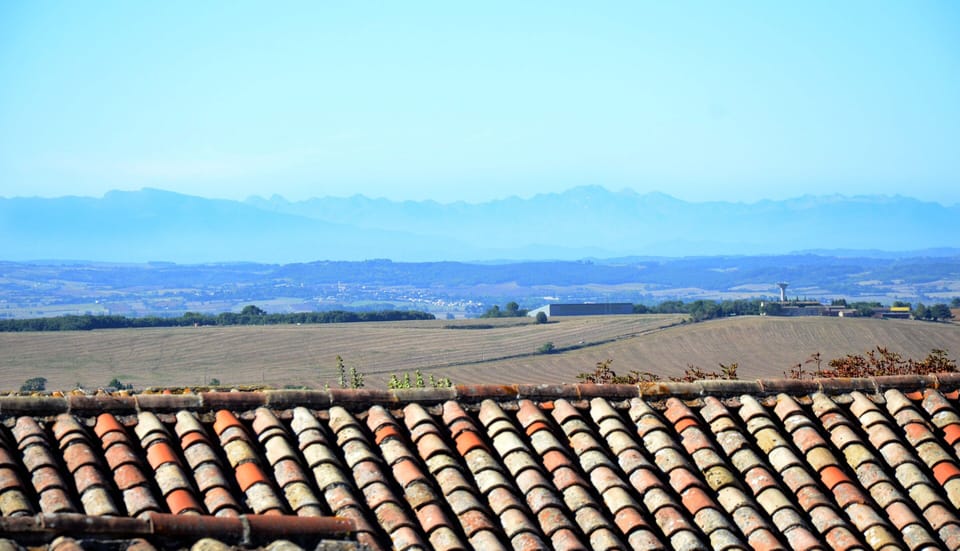 View of the Pyrenees from bedroom
