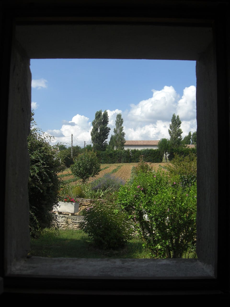 Tournesol - Views from the main bedroom over gardens 