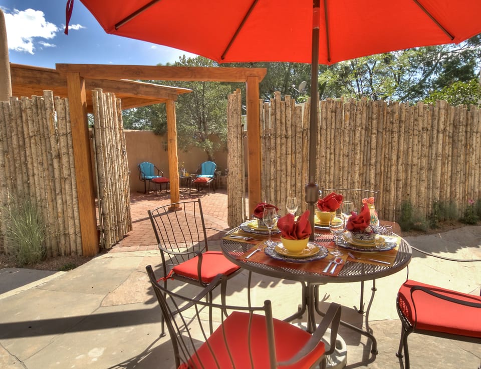 The main house and casita may be rented separately with gate closed for privacy.