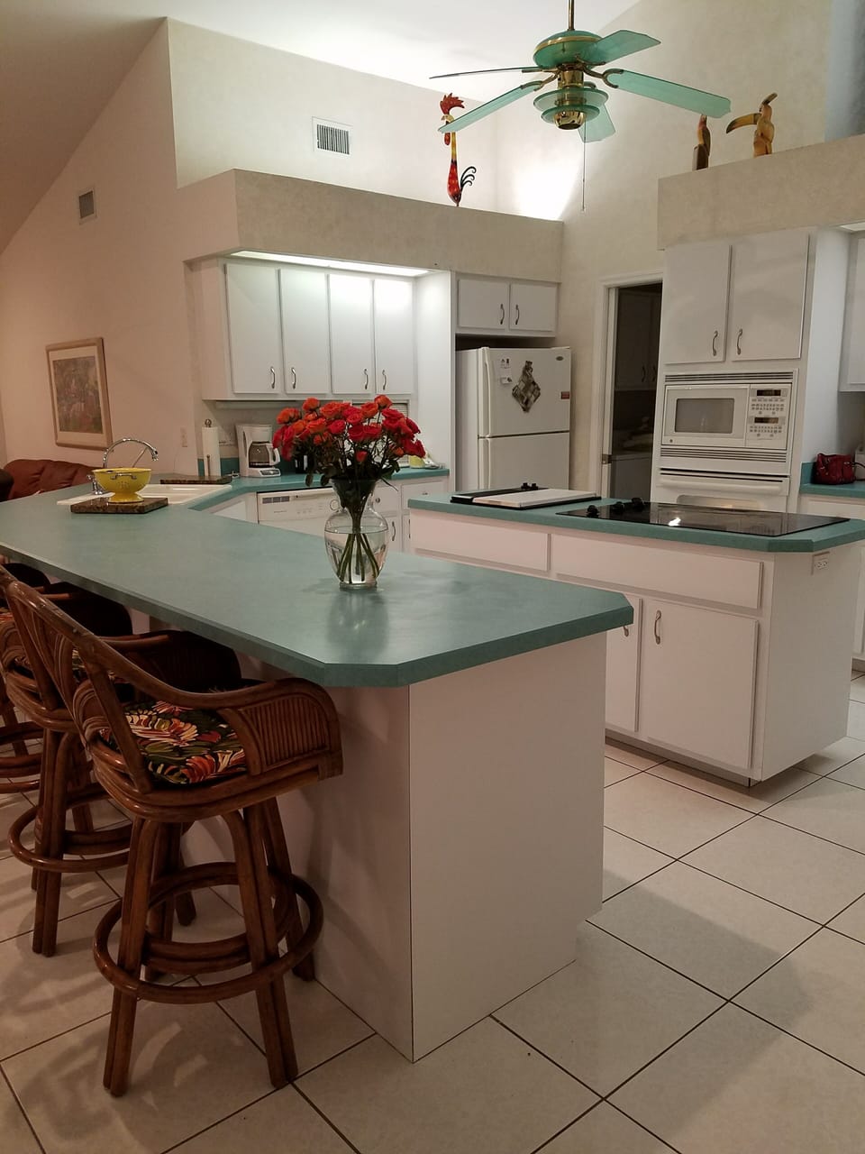 Cooking Island with lots of counter space.