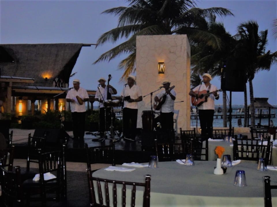 Outdoor banquet area