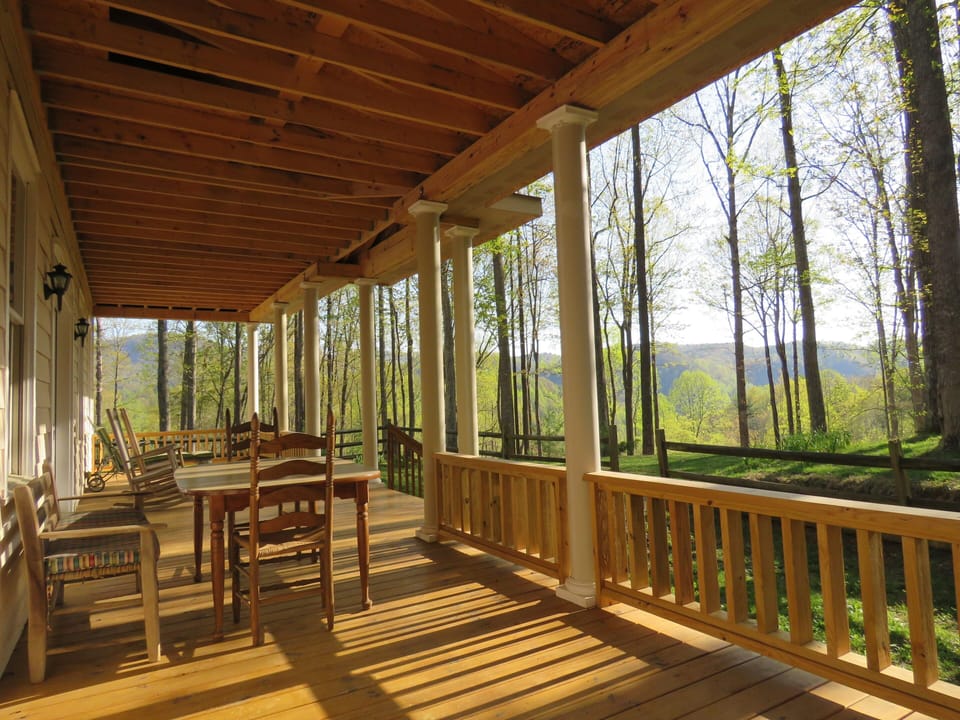 Front porch in early spring