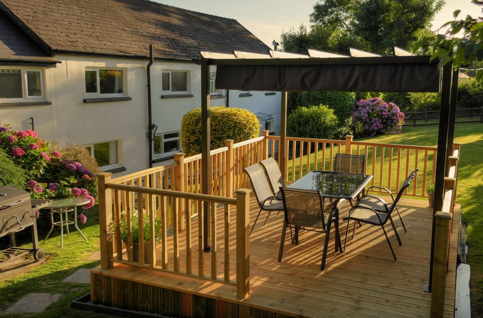 Decking and gazebo

