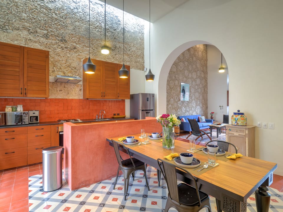 Open plan living. 