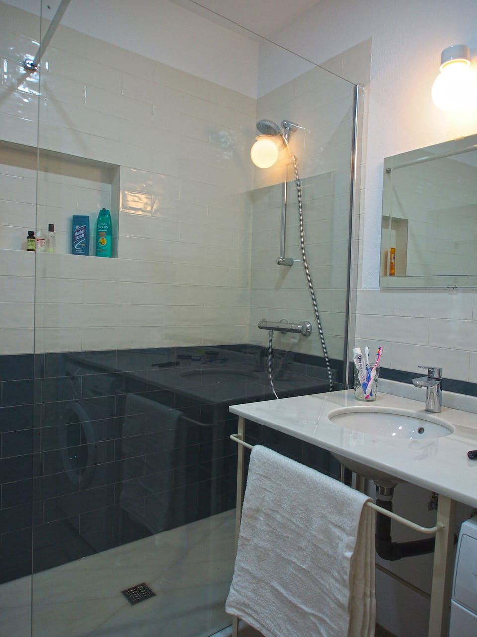 Family bathroom with large walk in shower