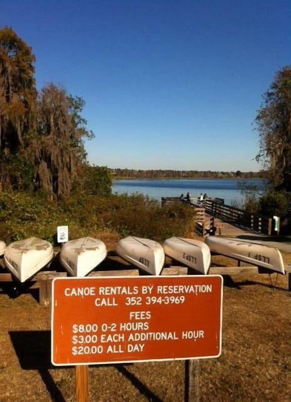 Lake Louisa State Park is 5 minutes away: fishing, hiking, canoe/kayak rental