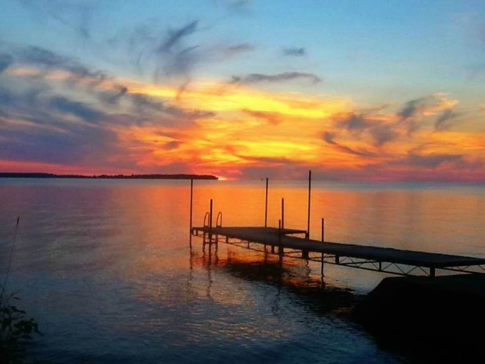 Amazing sunsets over our dock.