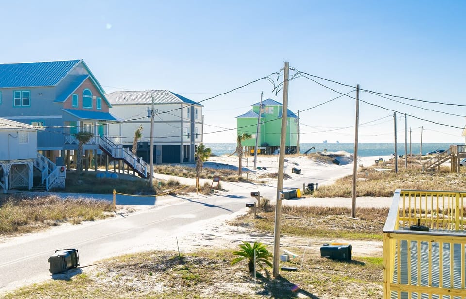 View of walk to beach about 100 yards 