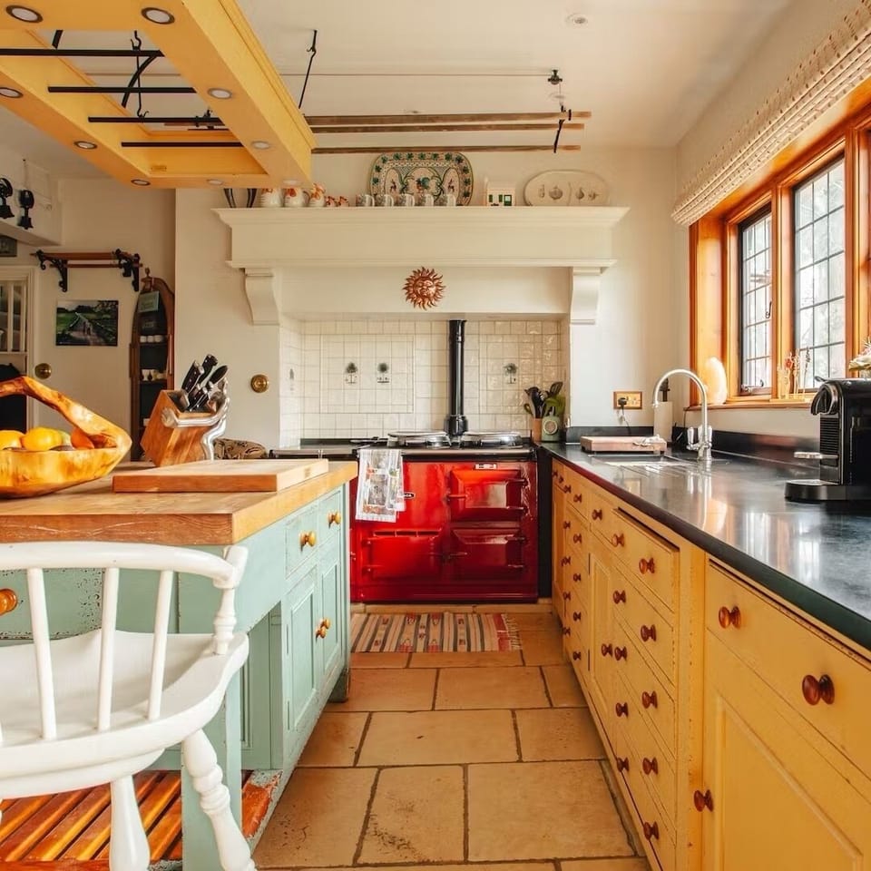 Kitchen with 4-oven AGA, dishwasher, and more