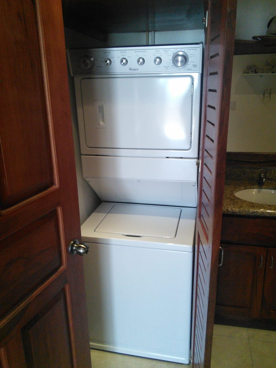 Pack light...washer and dryer included.