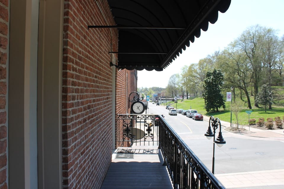 View of Spanish Street from entrance walkway 
