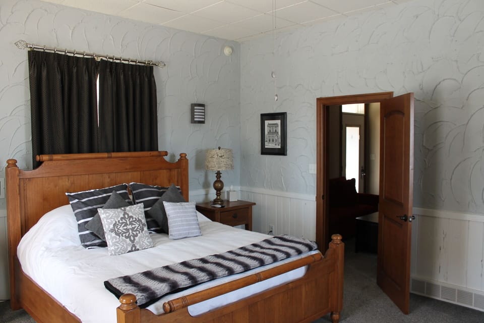 Master suite with very comfortable king bed and down bedding linens 