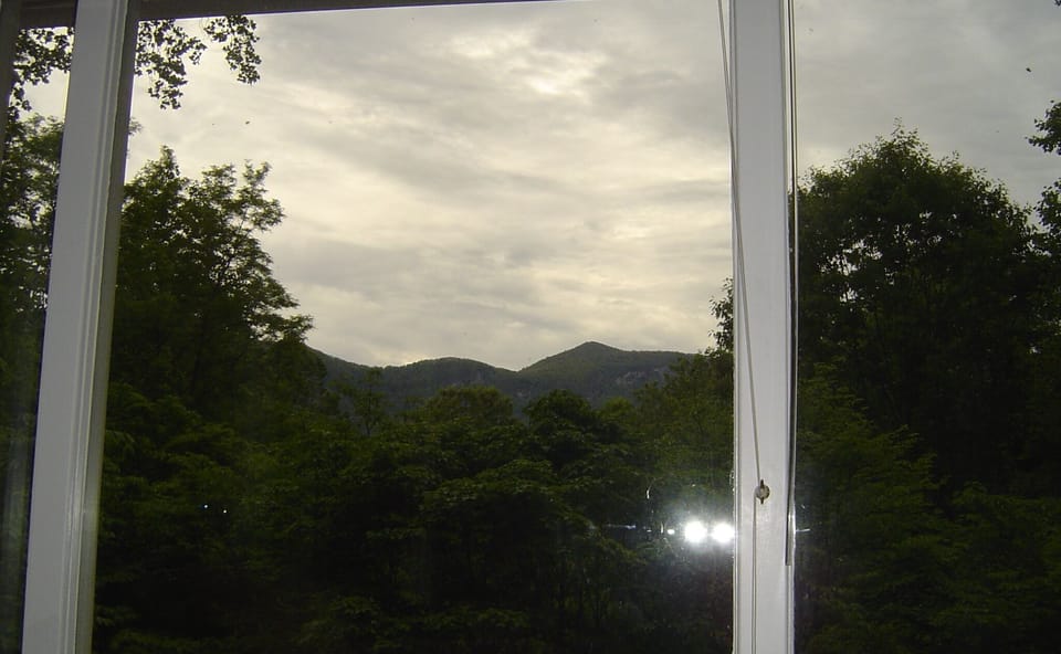 View from upstairs bathroom
