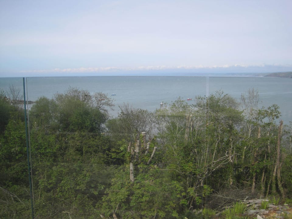 The fantastic view of the bay from the deck 