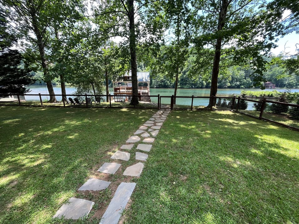 Your view from the porch  Find out why we say "This house lives for the Lake!"