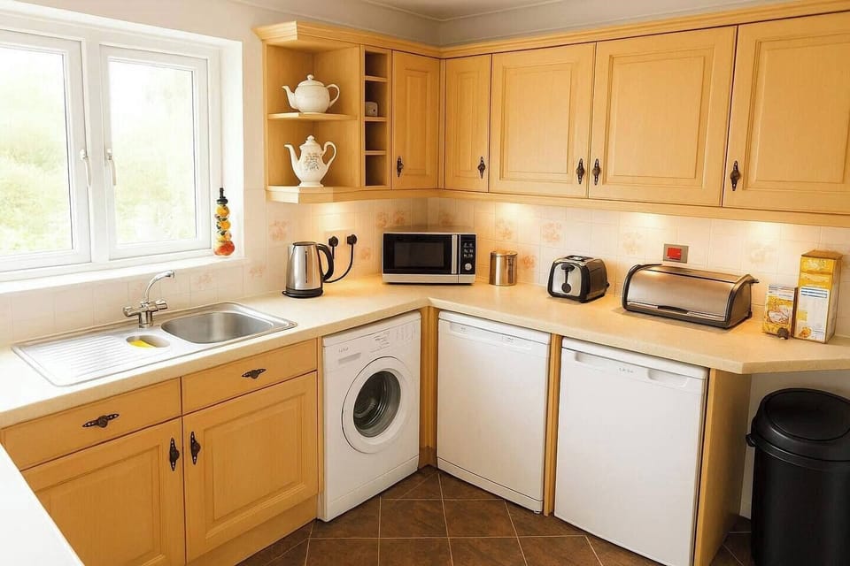 Bright living areas and fully equipped kitchen