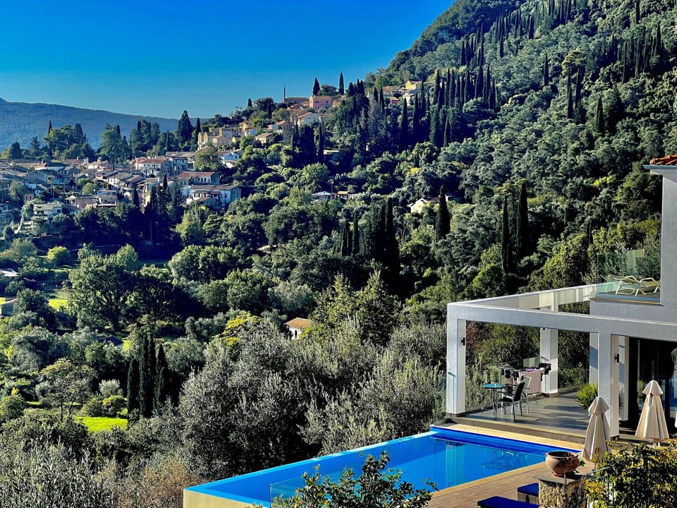 Looking over to Doukades 