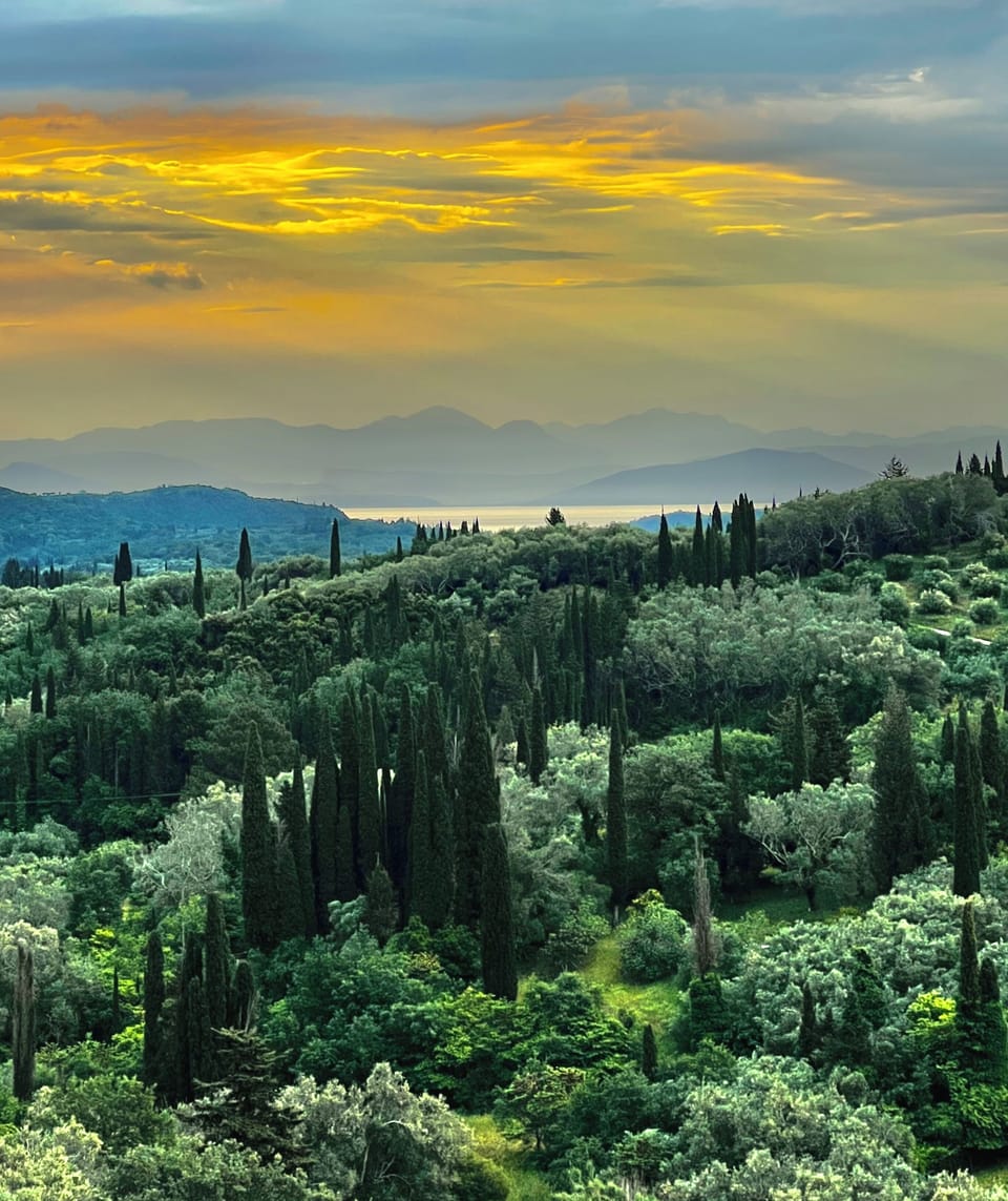 Looking over to the mainland from the master bedroom