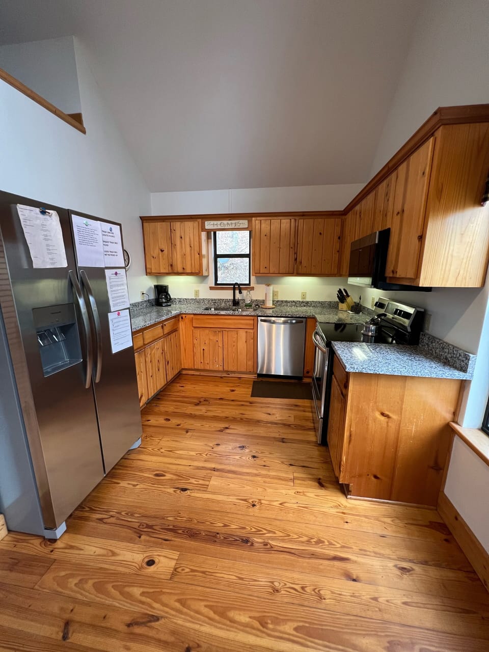 Enjoy brand new counter tops and appliances in those well stocked kitchen! 