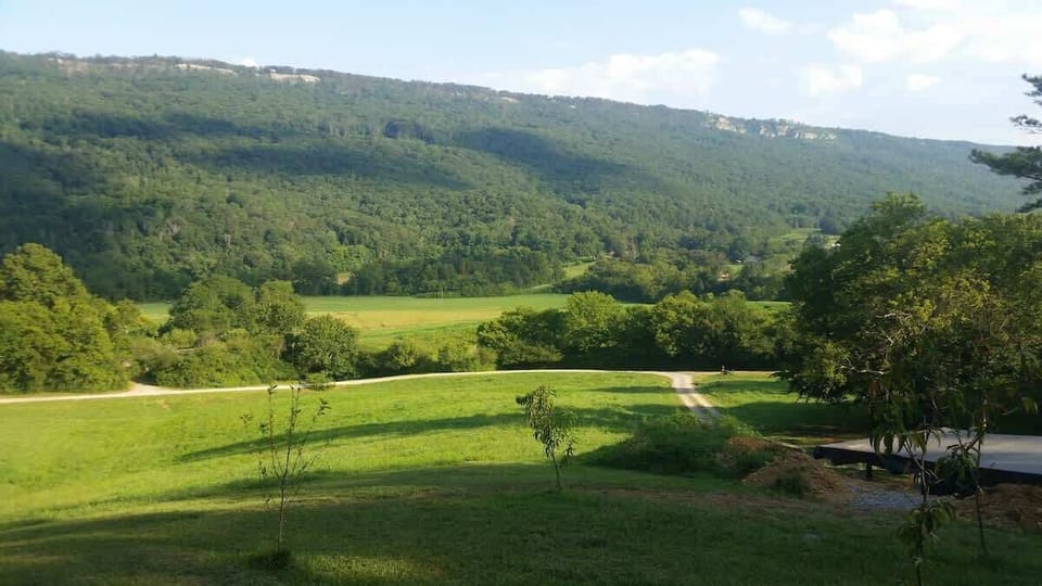 View of Lookout Mountain from the cottage 