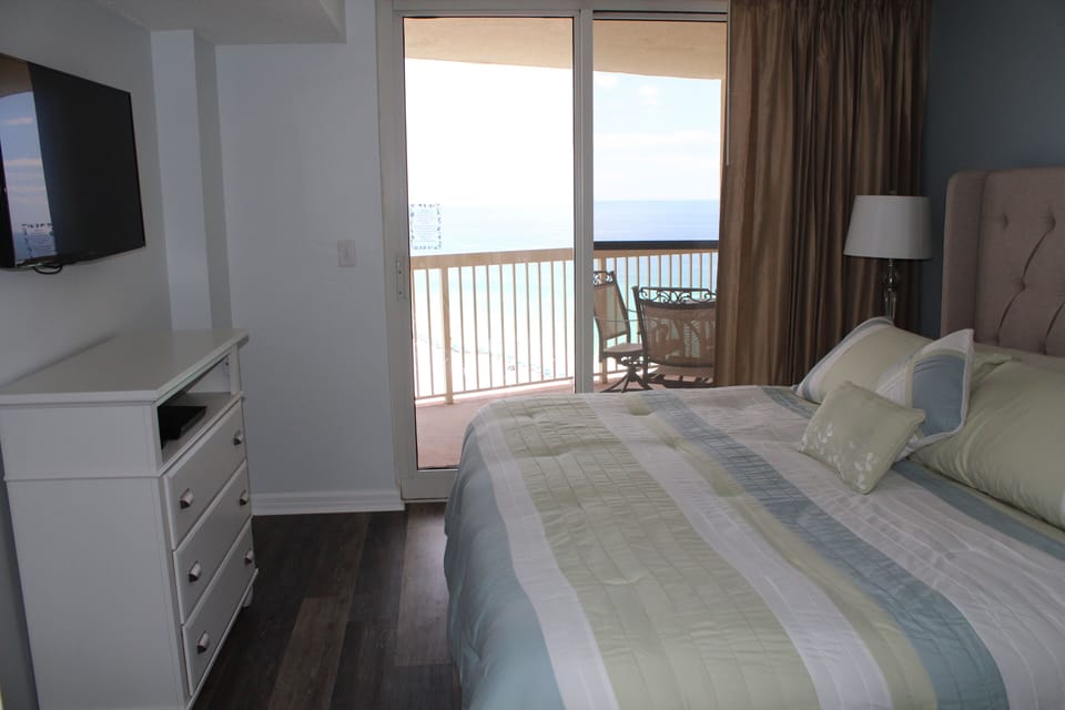 Amazing gulf views from the master bedroom
