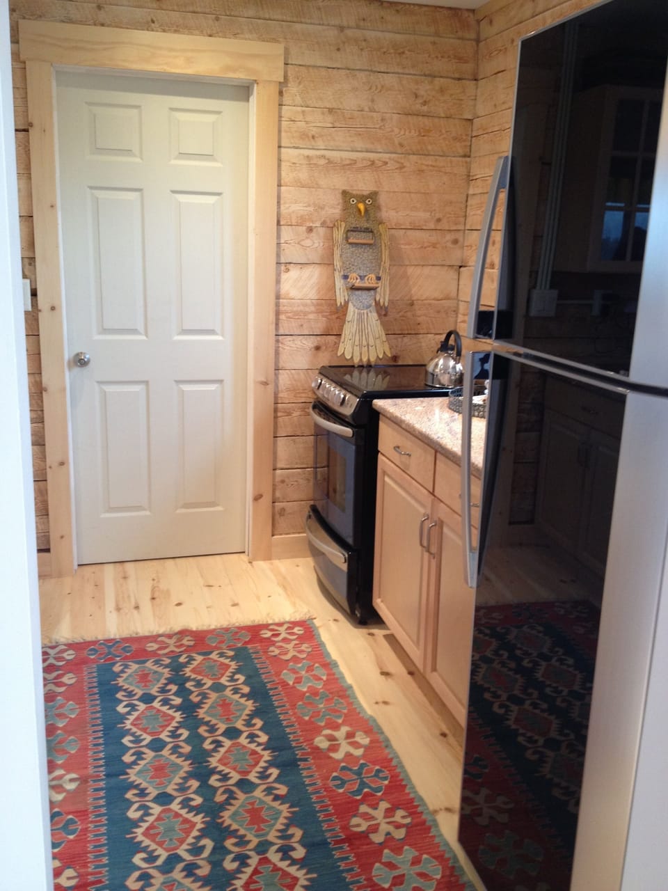 The fridge and stove are brand new