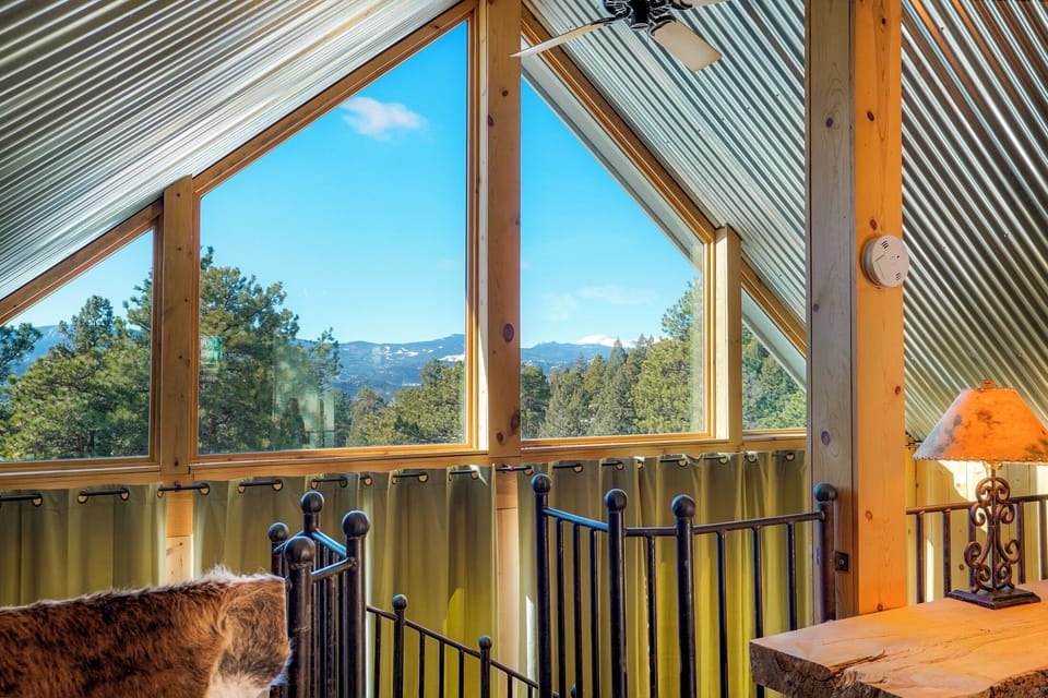 View from upstairs at the Cabin