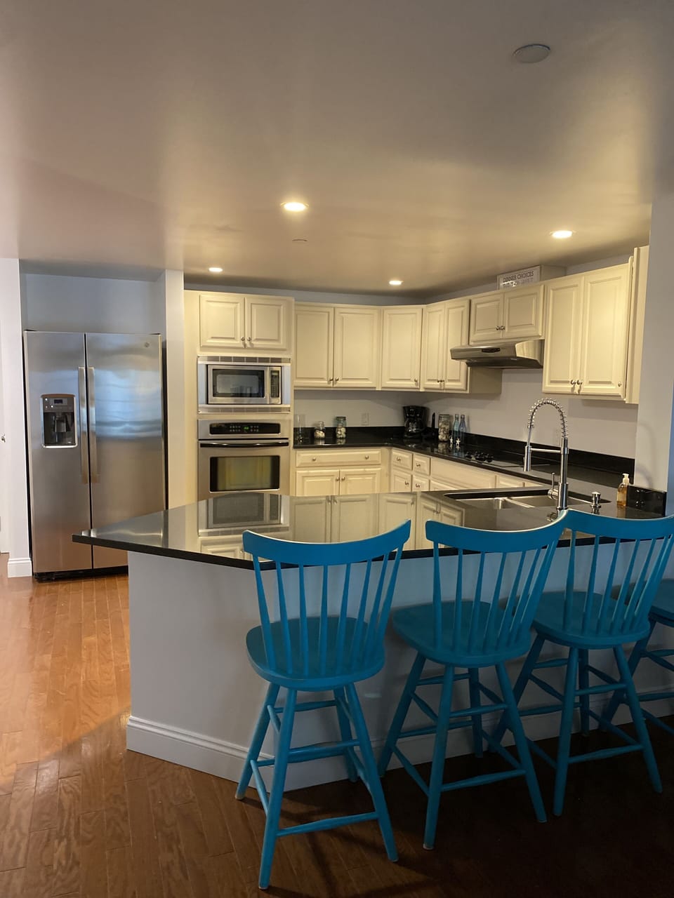 Granite and stainless steel appliances