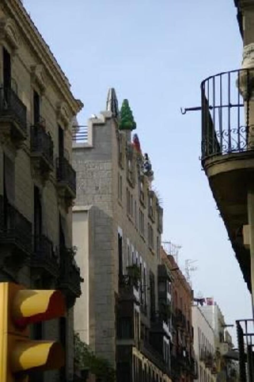 Gaudí's Palau Güell, just two blocks away on the same street.