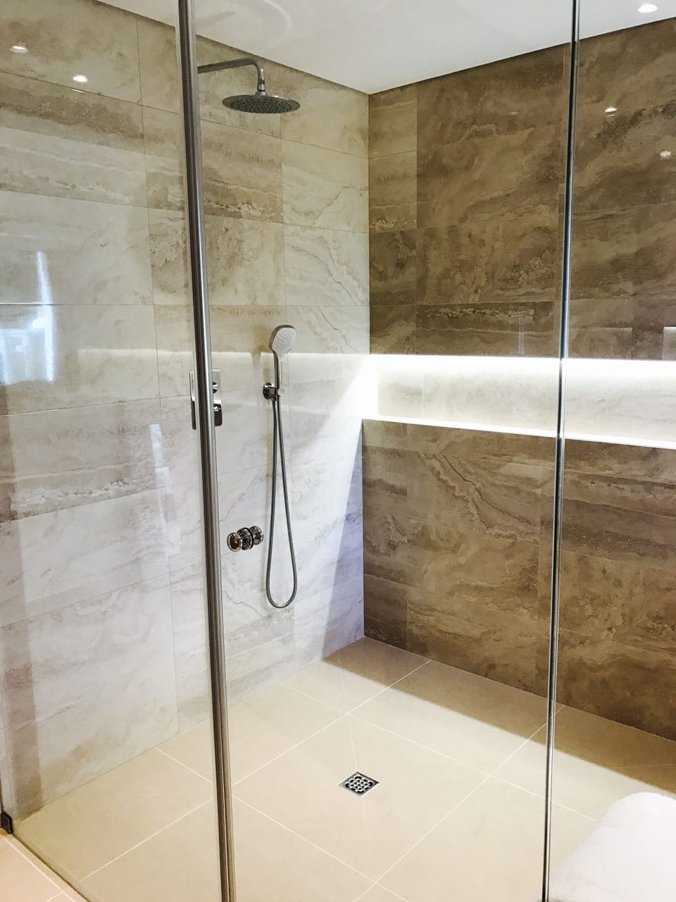 Spectacular new ensuite to master bedroom with wet room.