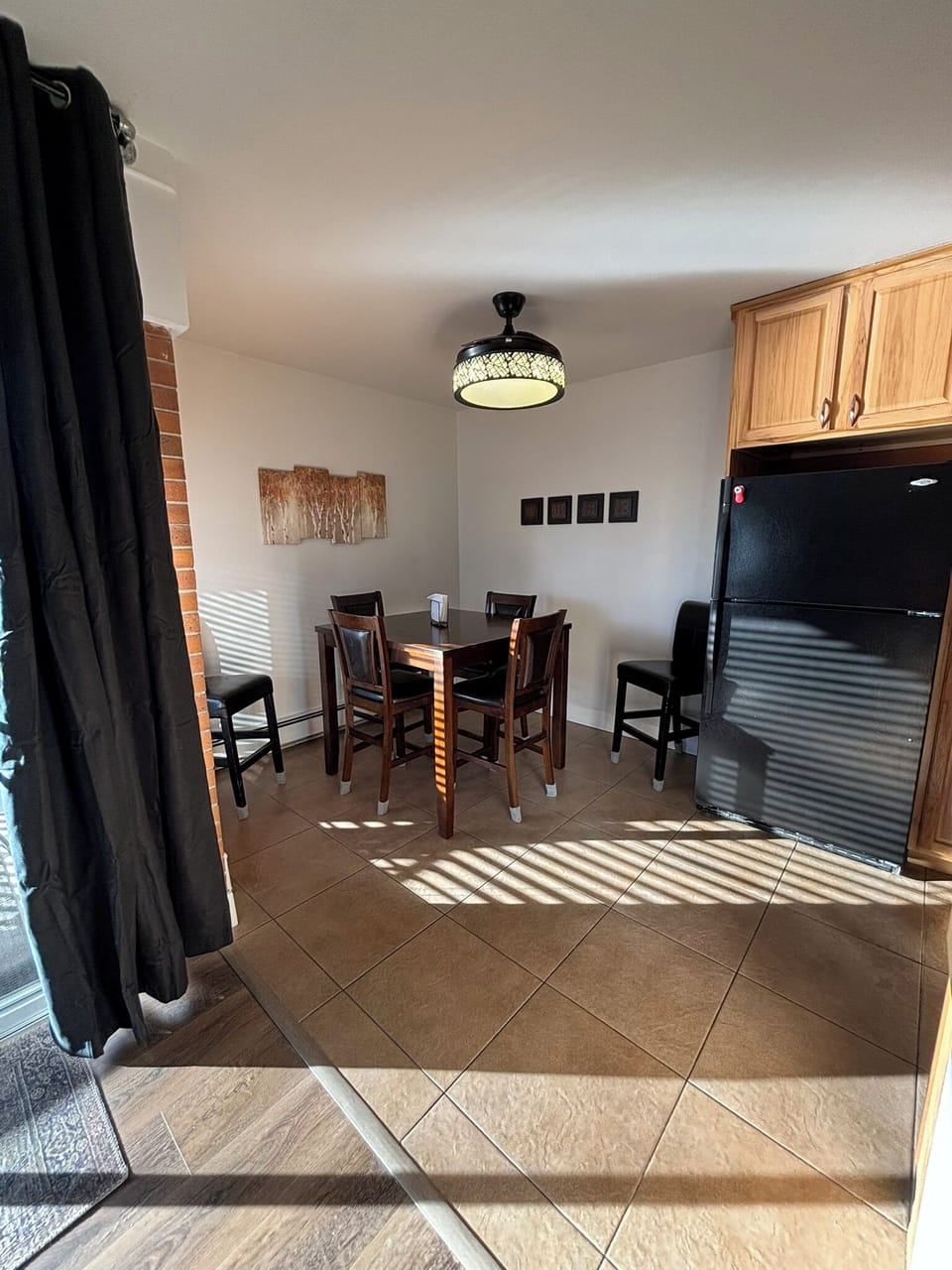 Kitchen from living area.