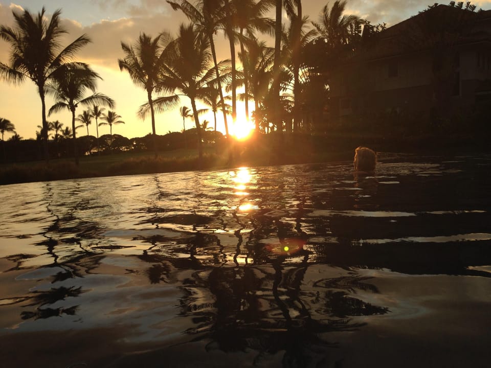 Sunset from the pool!