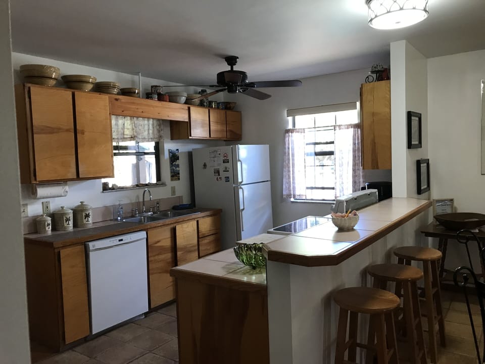 Fully stocked kitchen