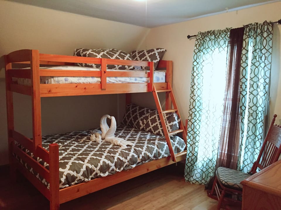 Bedroom 5- Upstairs, bunk bed, twin top & full bottom.