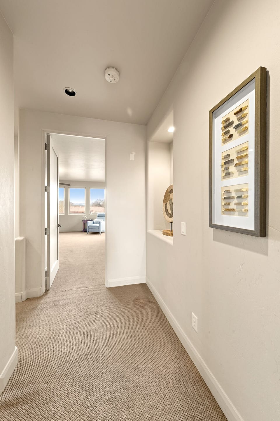 Hallway between master bedroom and bunk bedroom