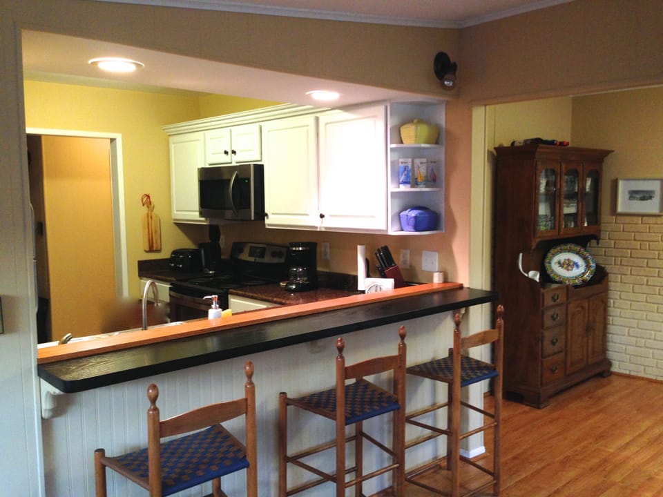 *Complete* kitchen- we love to cook, so it's outfitted well w/ all that's needed