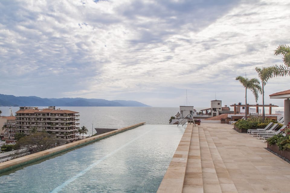 50 Meter Salt-Water Pool overlooking the Bay of Banderas
