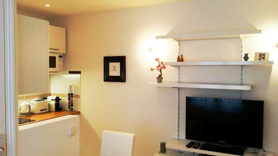 TV and shelf