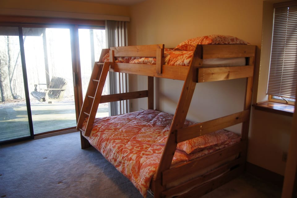 Bedroom #4, twin over full bunk.  3 spare twin mattresses also available.
