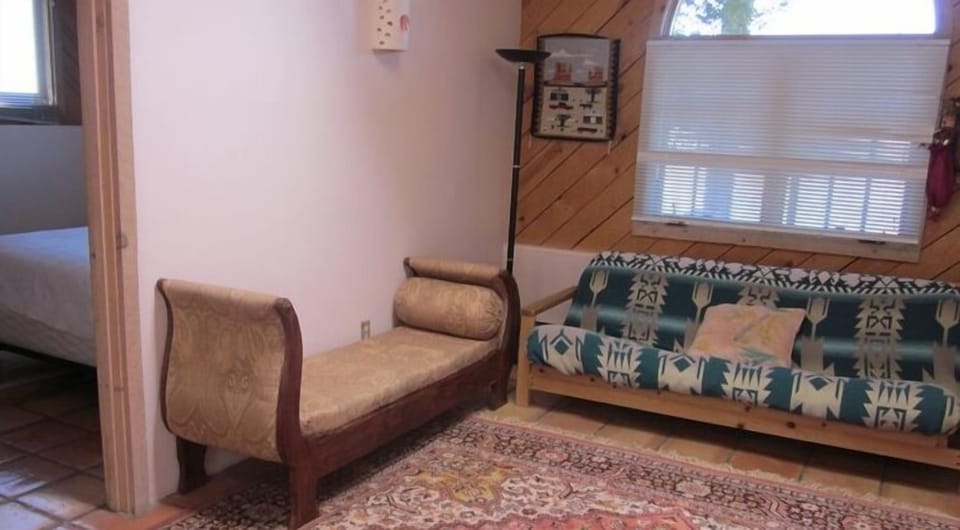 Interiors icing room and looking at bedroom 
