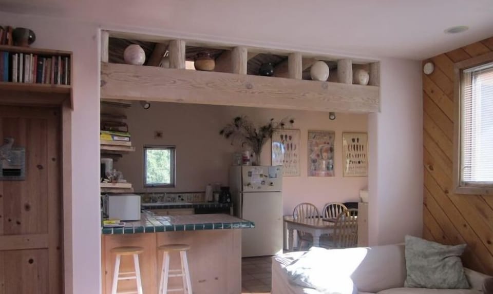 Looking at kitchen from living room