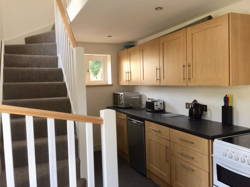 Spacious modern kitchen.